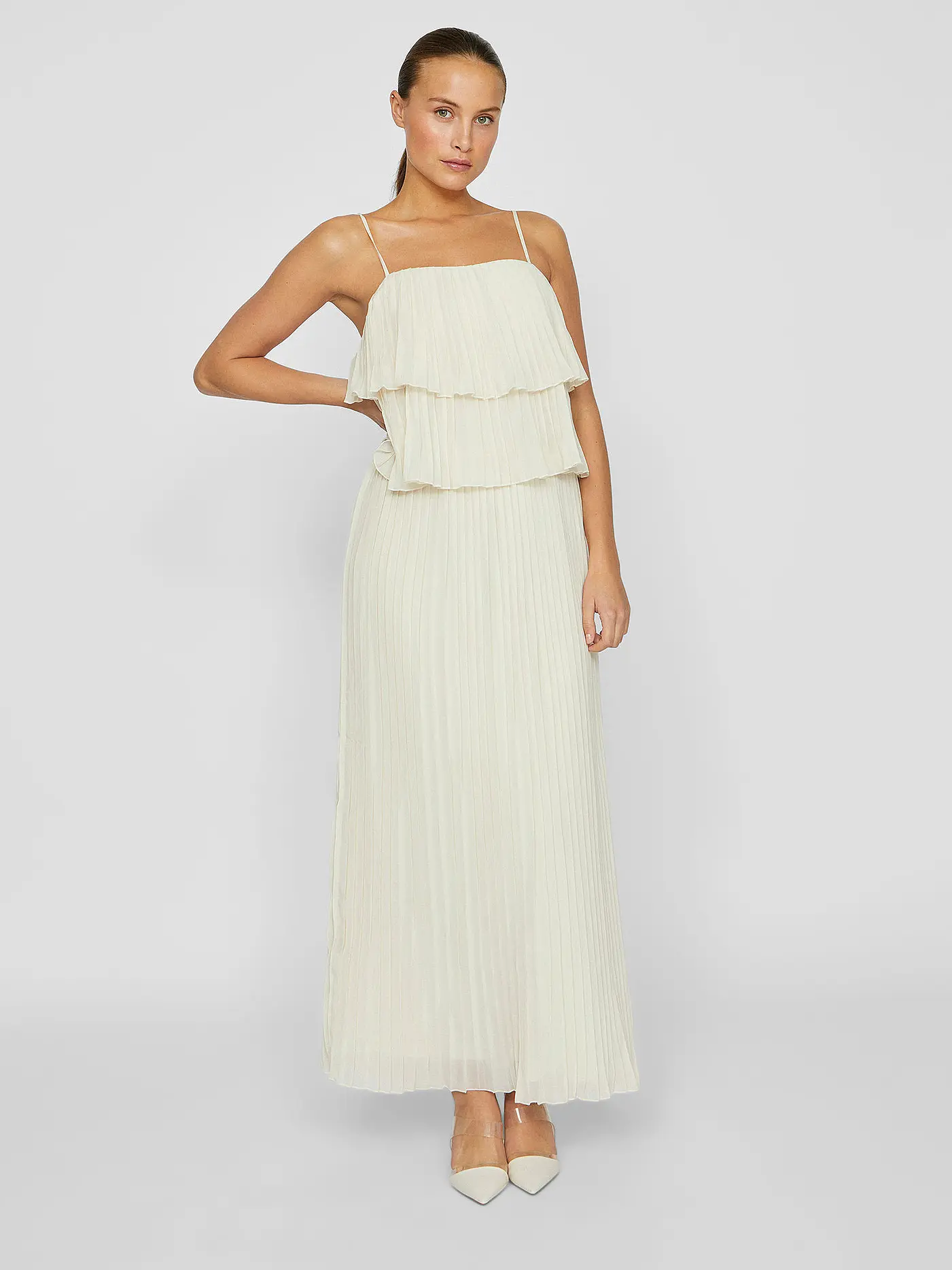 VILA | Abendkleid VICHIFFAN | beige