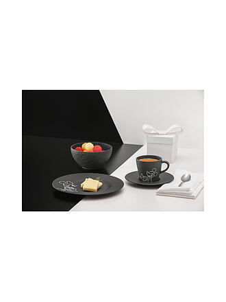 VILLEROY & BOCH | Frühstücks-Set 4-tlg. MANUFACTURE -MICKEY MOUSE Schwarz