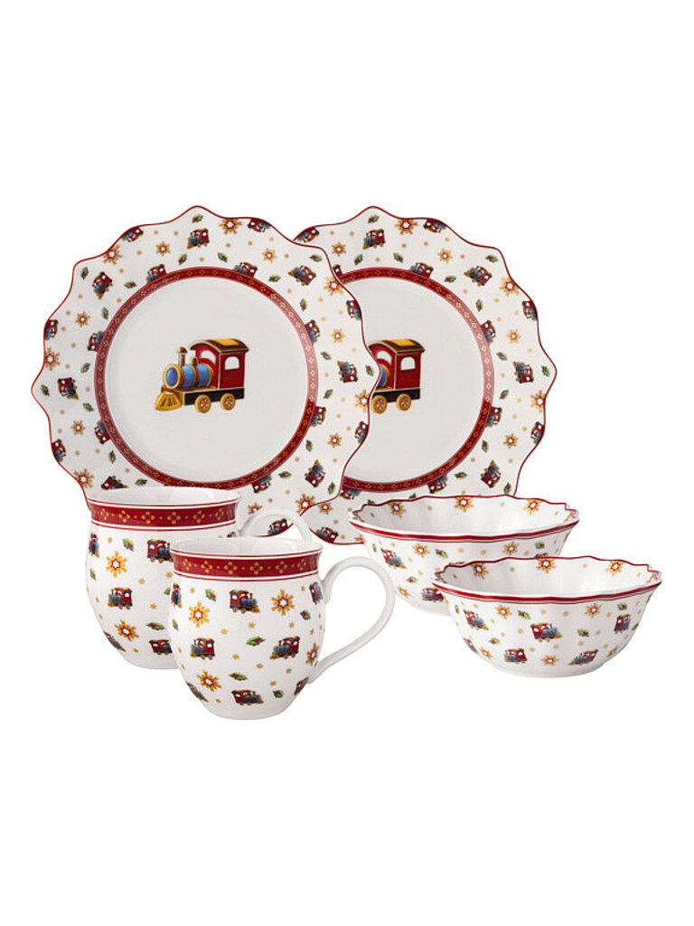 VILLEROY & BOCH Frühstücksset Lokomotive 6tlg. Toy's Delight  bunt