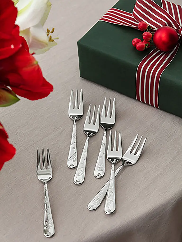 VILLEROY & BOCH | Kuchengabel Set 6-tlg. | Silber