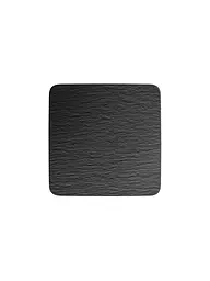 VILLEROY & BOCH | Servierplatte quadratisch Gourmet  Manufacture Rock 32,5x32,5cm | schwarz