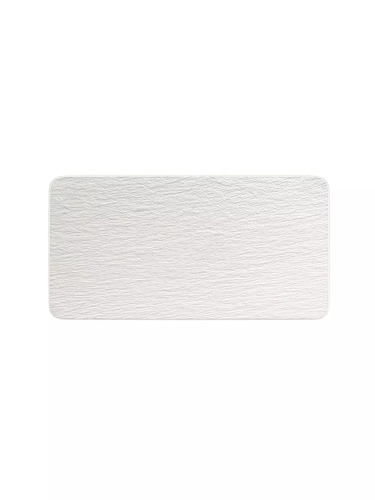 VILLEROY & BOCH | Servierplatte rechteckig Manufacture Rock Blanc 35x18cm | Weiss