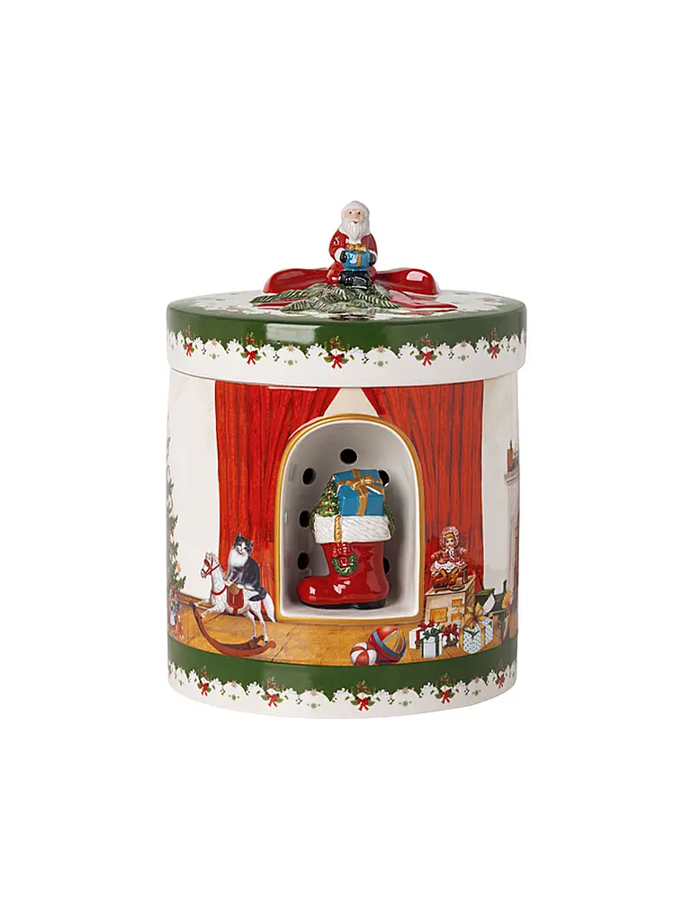 VILLEROY & BOCH | Spieluhr Toy's Delight Santa bringt Geschenke 16x16x21cm | Bunt