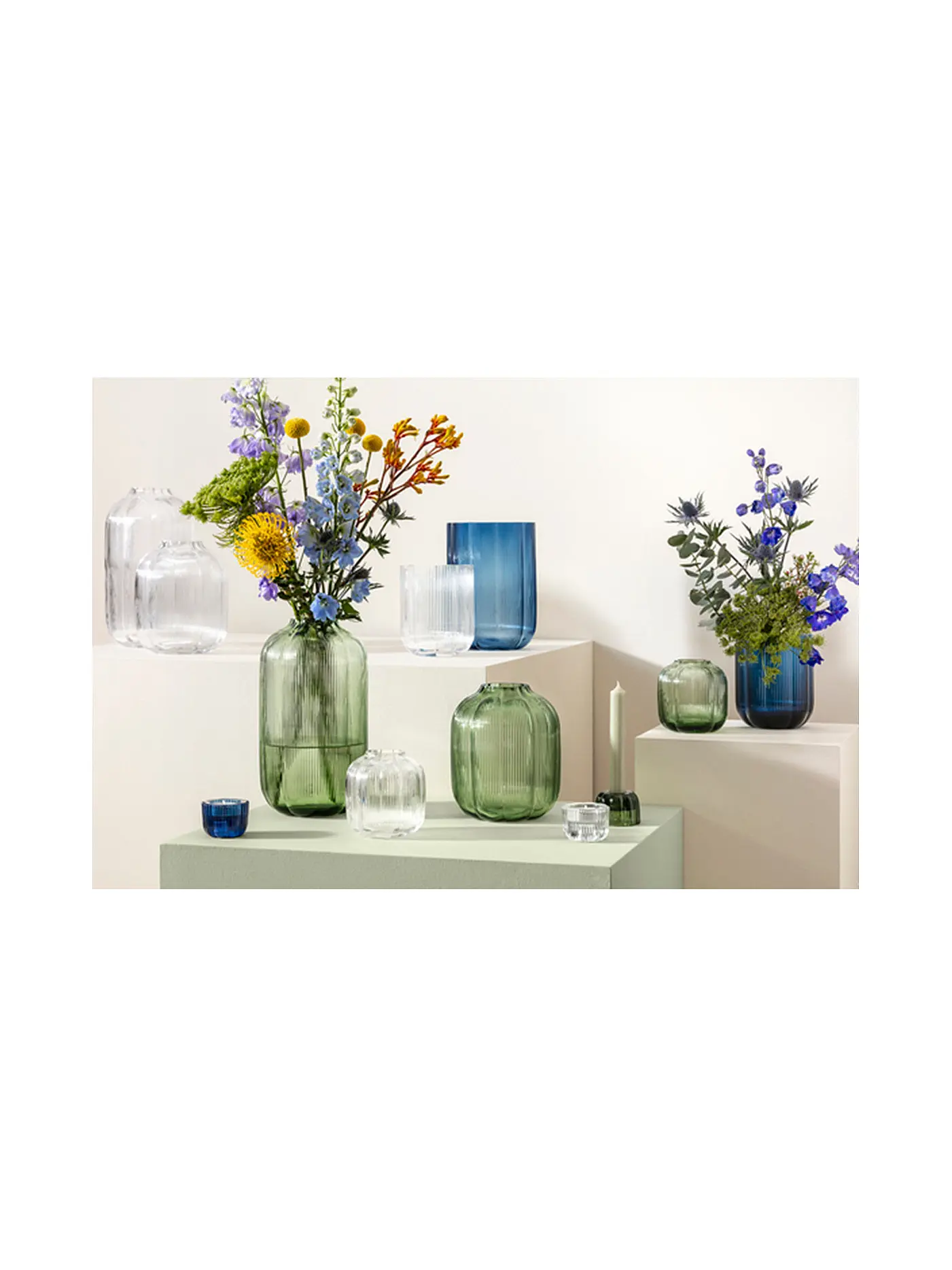 VILLEROY & BOCH | Vase 19cm FLEUR VERT | dunkelgrün