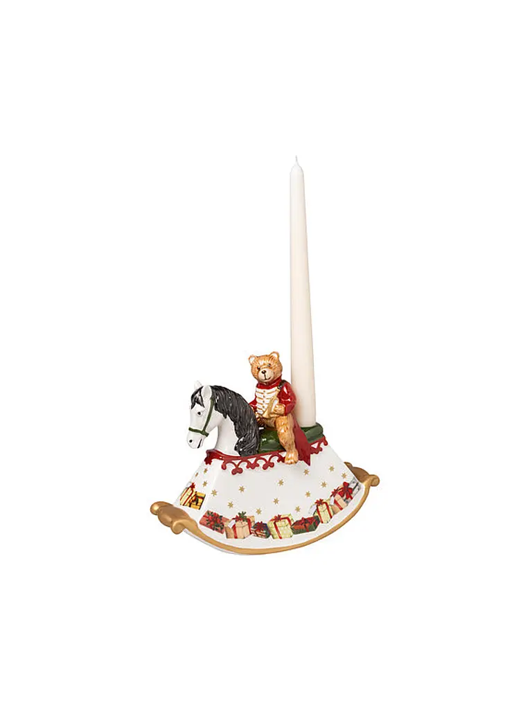 VILLEROY & BOCH | Weihnachts Deko Schaukelpferd Toy's Delight  21,5x9x17cm | Bunt