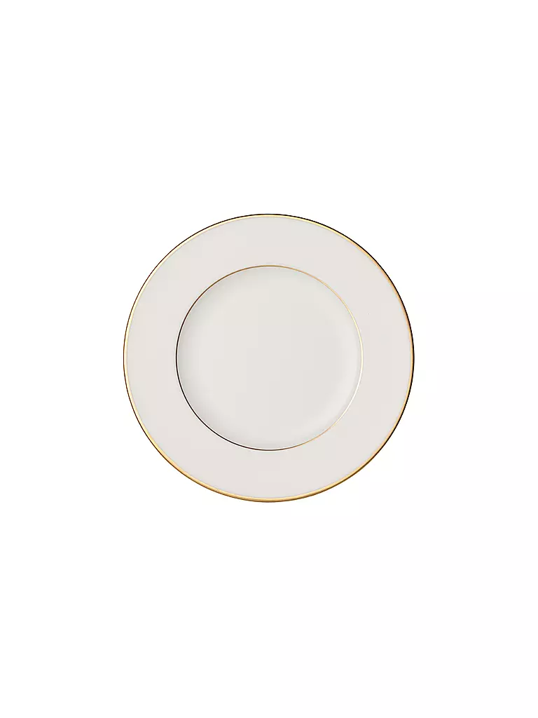 VILLEROY & BOCH SIGNATURE | Brotteller "Anmut Gold" 16cm | weiss