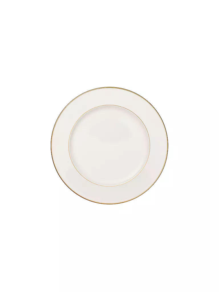 VILLEROY & BOCH SIGNATURE | Platte rund flach "Anmut Gold" 32cm | weiss