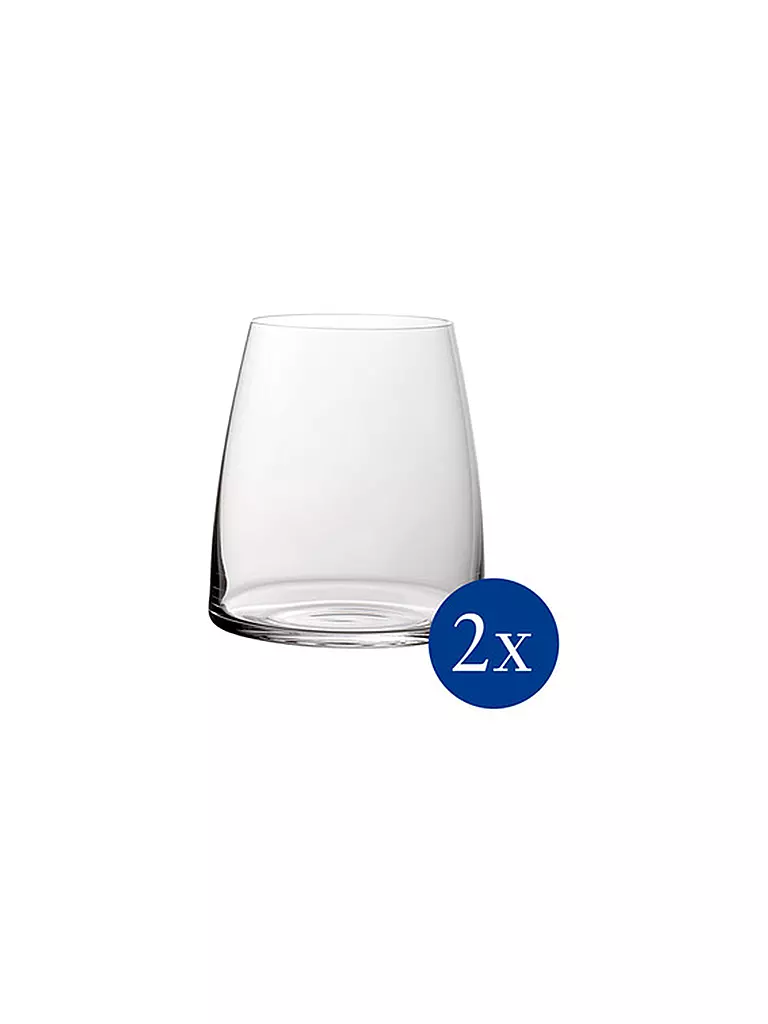 VILLEROY & BOCH SIGNATURE | Wasserglas 2er Set METROCHIC 110 cm 565ml | transparent