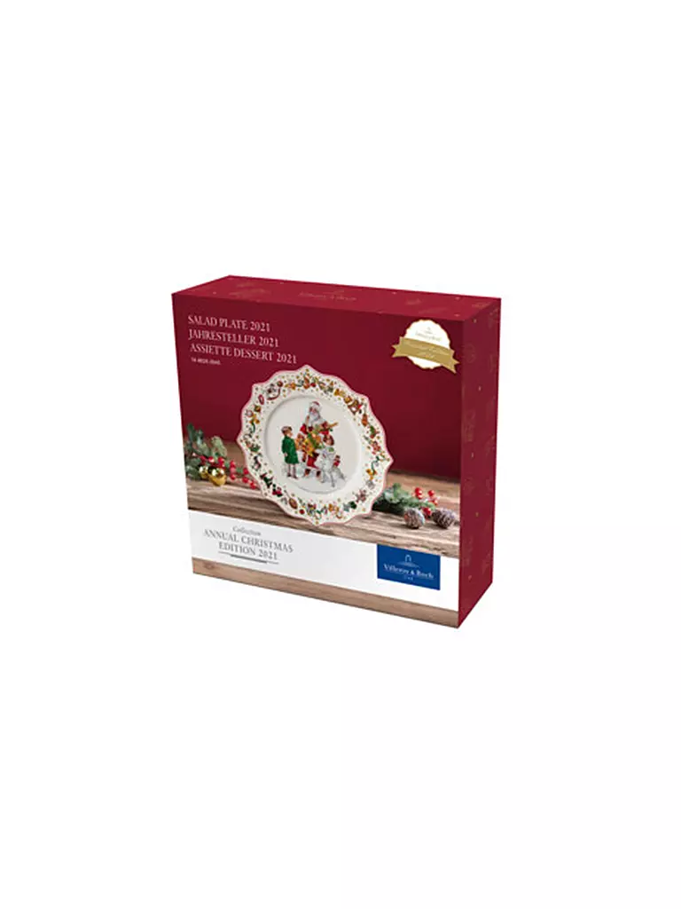 VILLEROY & BOCH | Annual Christmas Edition Jahresteller 2021 24x24cm | bunt