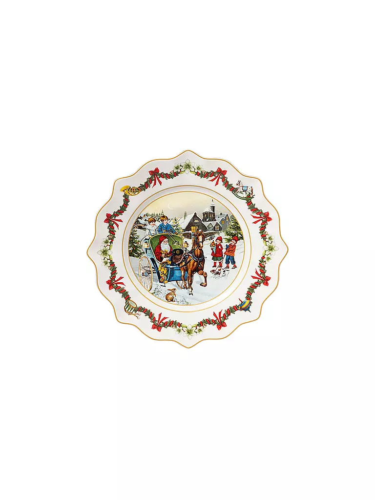 VILLEROY & BOCH | Annual Christmas Edition Jahresteller 2022 23,5x23,5x3cm | bunt