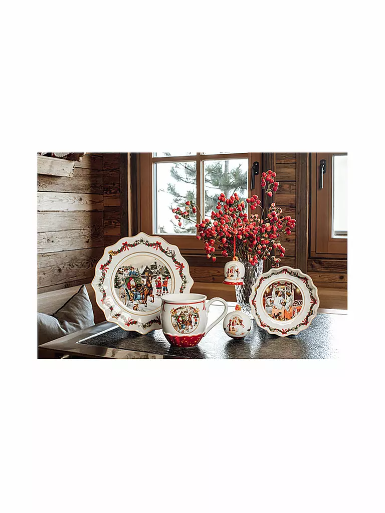 VILLEROY & BOCH | Annual Christmas Edition Jahresteller 2022 23,5x23,5x3cm | bunt