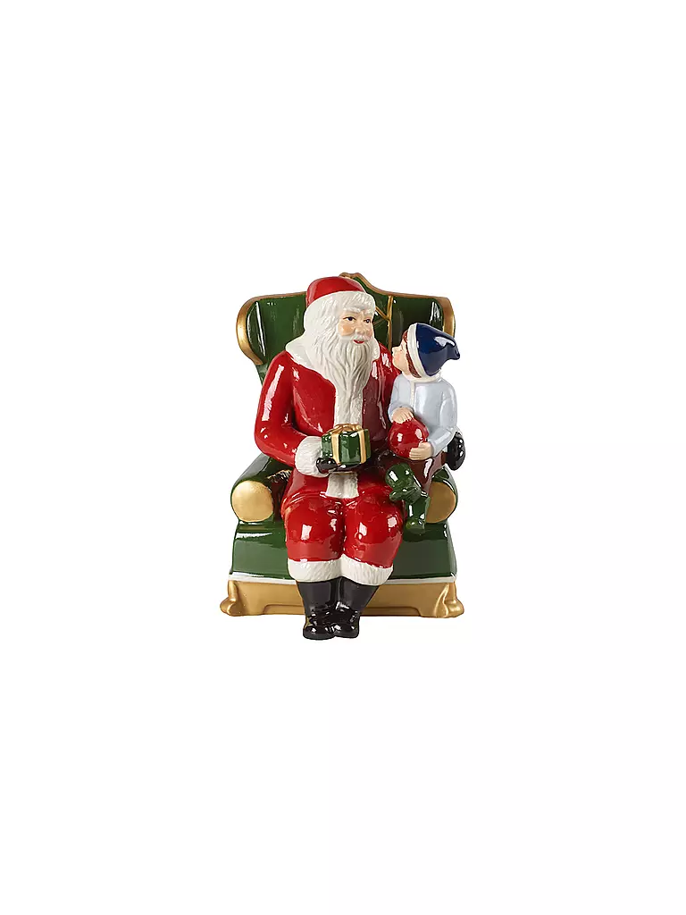 VILLEROY & BOCH | Christmas Toys - Santa auf Sessel 10x10x15cm | bunt