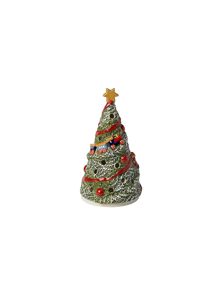 VILLEROY & BOCH | Christmas Toys - Windlicht Tannenbaum 8x8x16cm | bunt