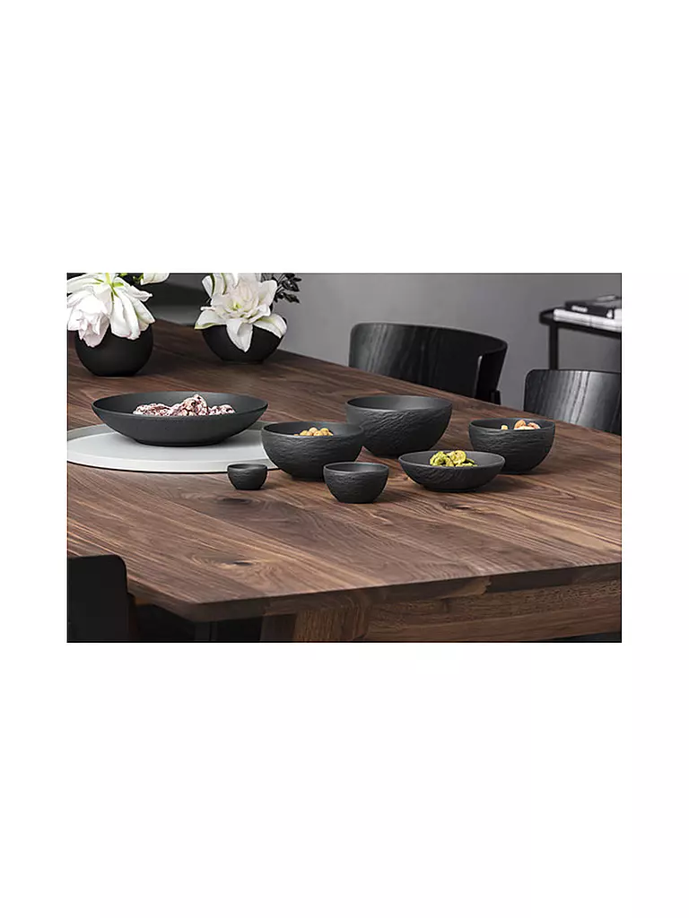 VILLEROY & BOCH | Dessertschale 13cm MANUFACTURE Rockblanc | schwarz