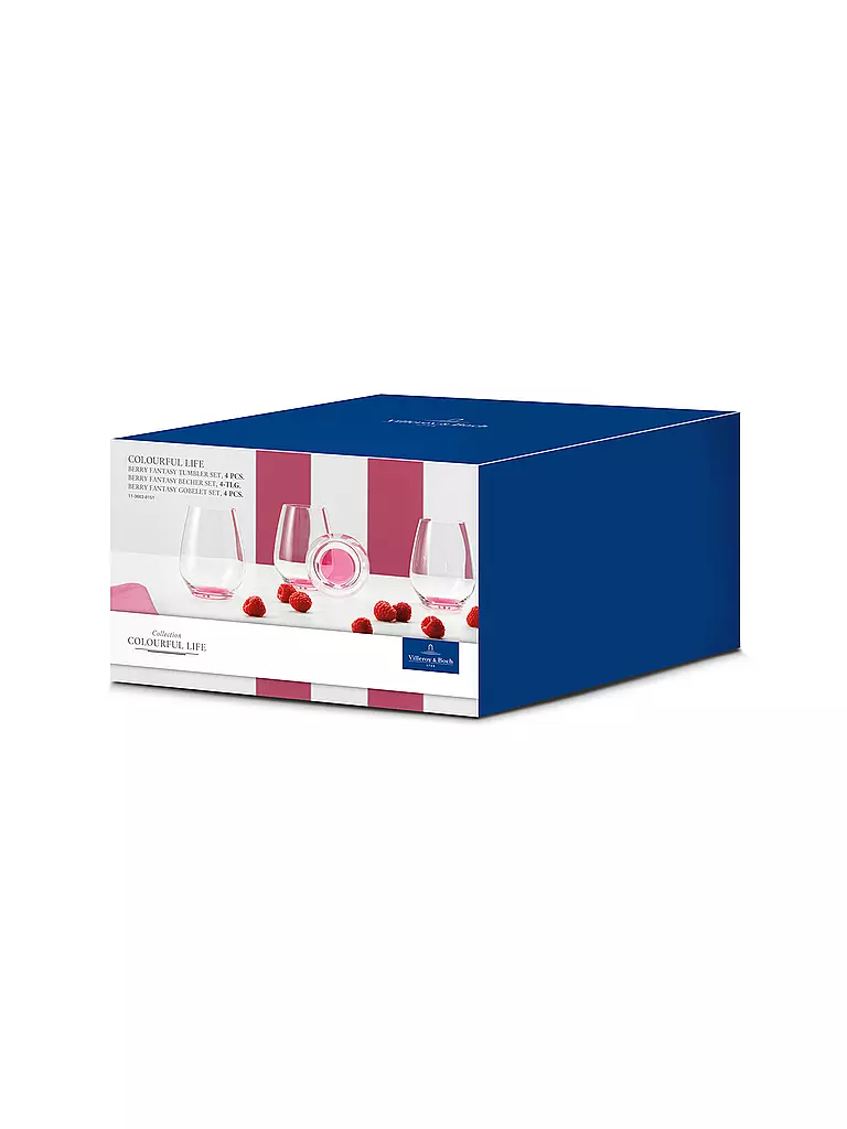 VILLEROY & BOCH | Gläser-Set 4-tlg. "Colourful Life" (Berry Fantasy) | rosa