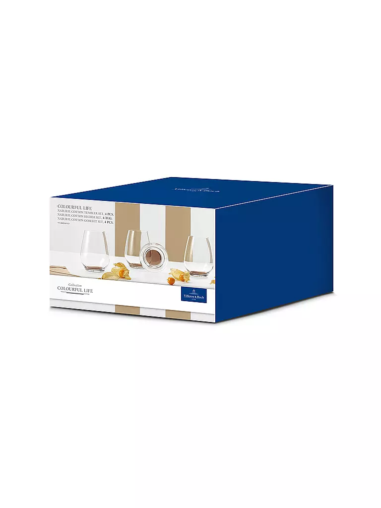 VILLEROY & BOCH | Gläser-Set 4-tlg. "Colourful Life" (Natural Cotton) | beige