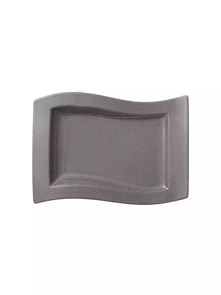 VILLEROY & BOCH | Gourmetteller "NewWave Stone" 33x24cm | grau