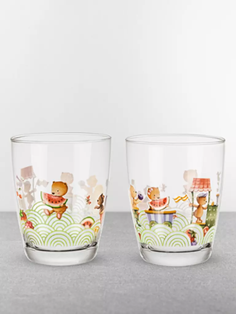 VILLEROY & BOCH | Kinderglas 2er Set Happy as a Bear  | bunt