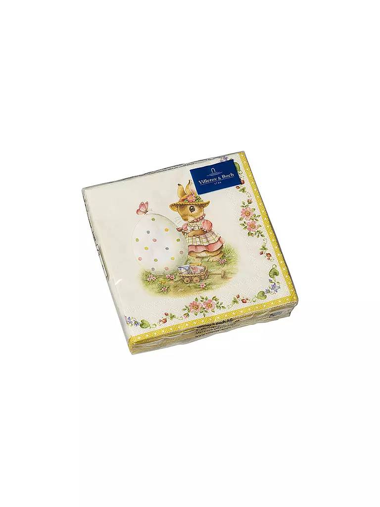 VILLEROY & BOCH | Oster-Lunch-Servietten Schmetterling 33x33cm | bunt