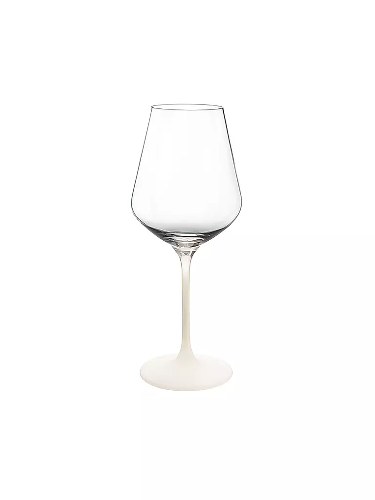 VILLEROY & BOCH | Rotweinglas 4er Set MANUFACTURE ROCK BLANC GLAS | weiss