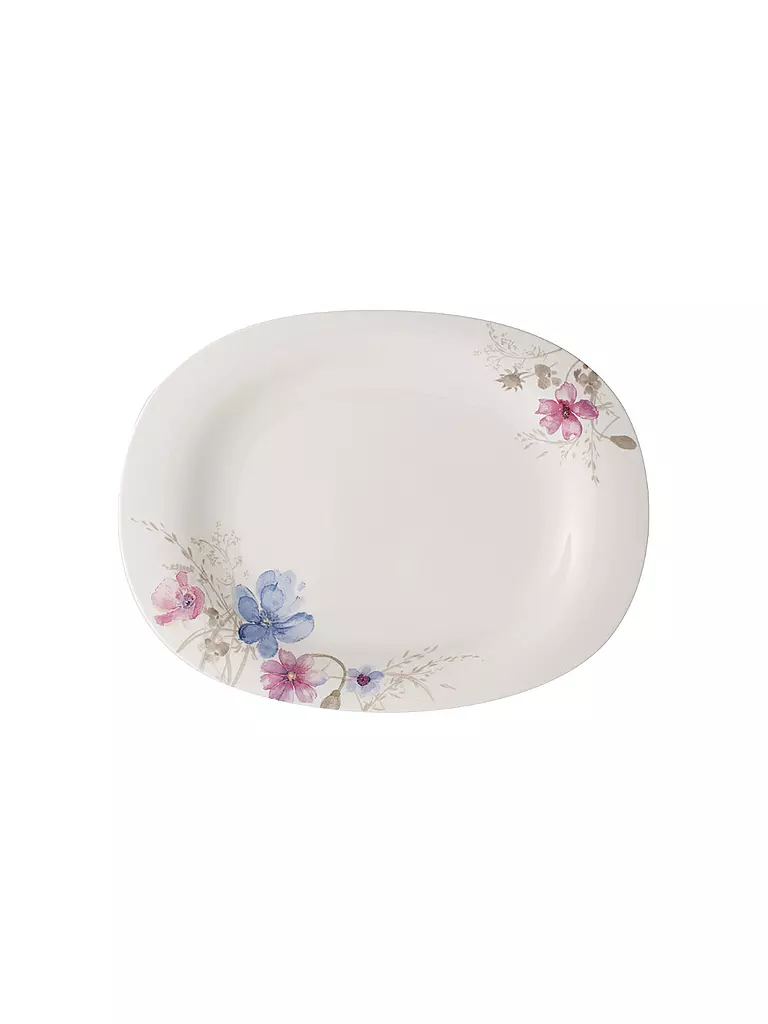 VILLEROY & BOCH | Servierplatte 34cm "Mariefleur Gris" | blau