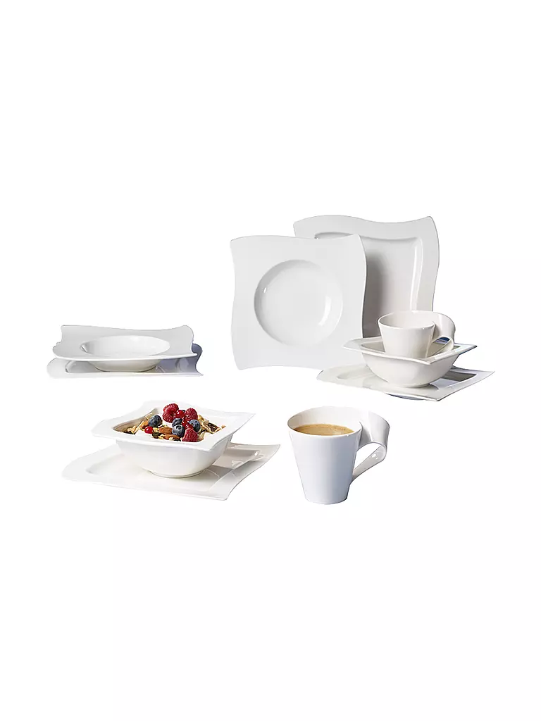 VILLEROY & BOCH | Starter Set 10-tlg. "New Wave" | weiß