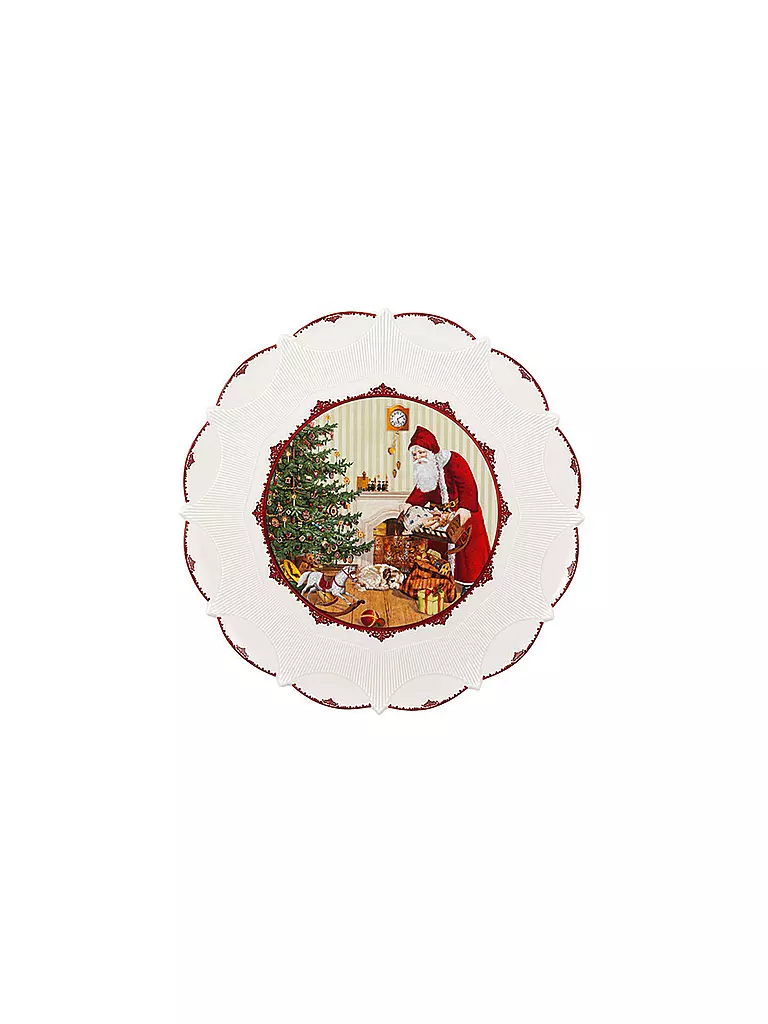 VILLEROY & BOCH | Toy's Fantasy Gebäckteller groß,Santa bringt Geschenke 42x42x2cm | bunt