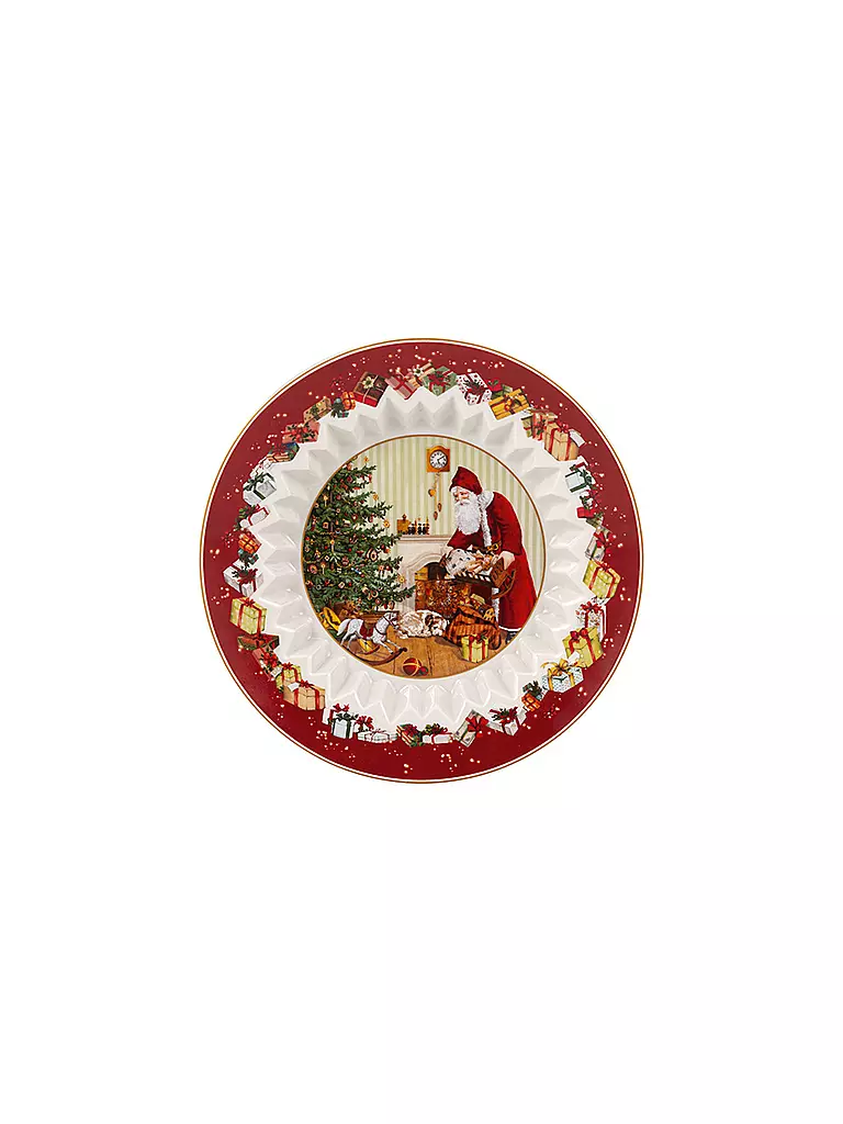 VILLEROY & BOCH | Toy's Fantasy Schale groß, Santa bringt Geschenke 25x25x5cm | bunt