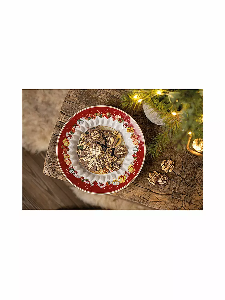 VILLEROY & BOCH | Toy's Fantasy Schale groß, Santa bringt Geschenke 25x25x5cm | bunt
