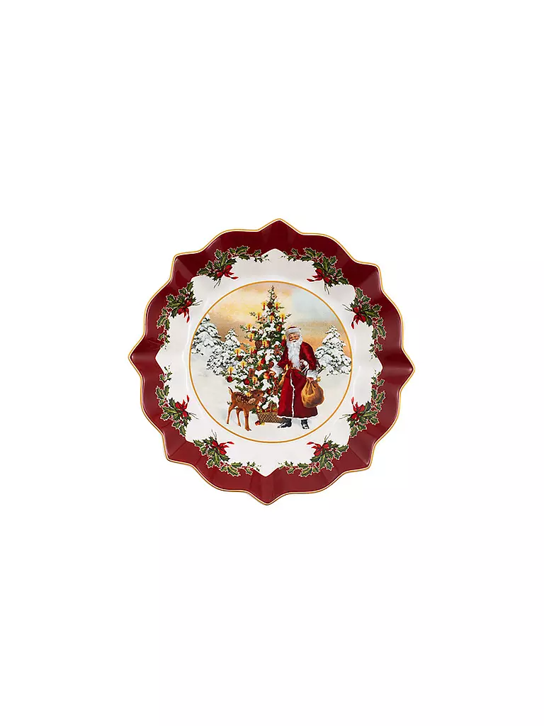 VILLEROY & BOCH | Toys Fantasy - Schale auf Fuss Santa Baum 24x24cm | bunt
