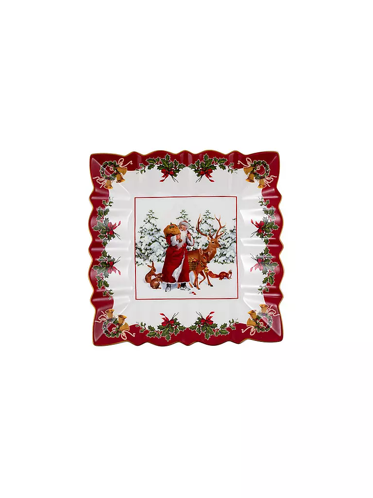 VILLEROY & BOCH | Toys Fantasy - Schale eckig Waldtiere Santa 23x23cm | bunt