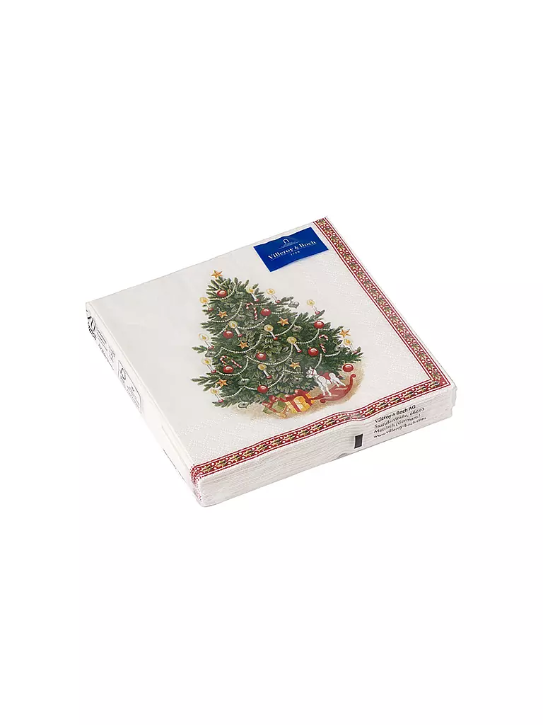 VILLEROY & BOCH | Weihnachts-Cocktail Servietten Tannenbaum "Winter Specials" | bunt