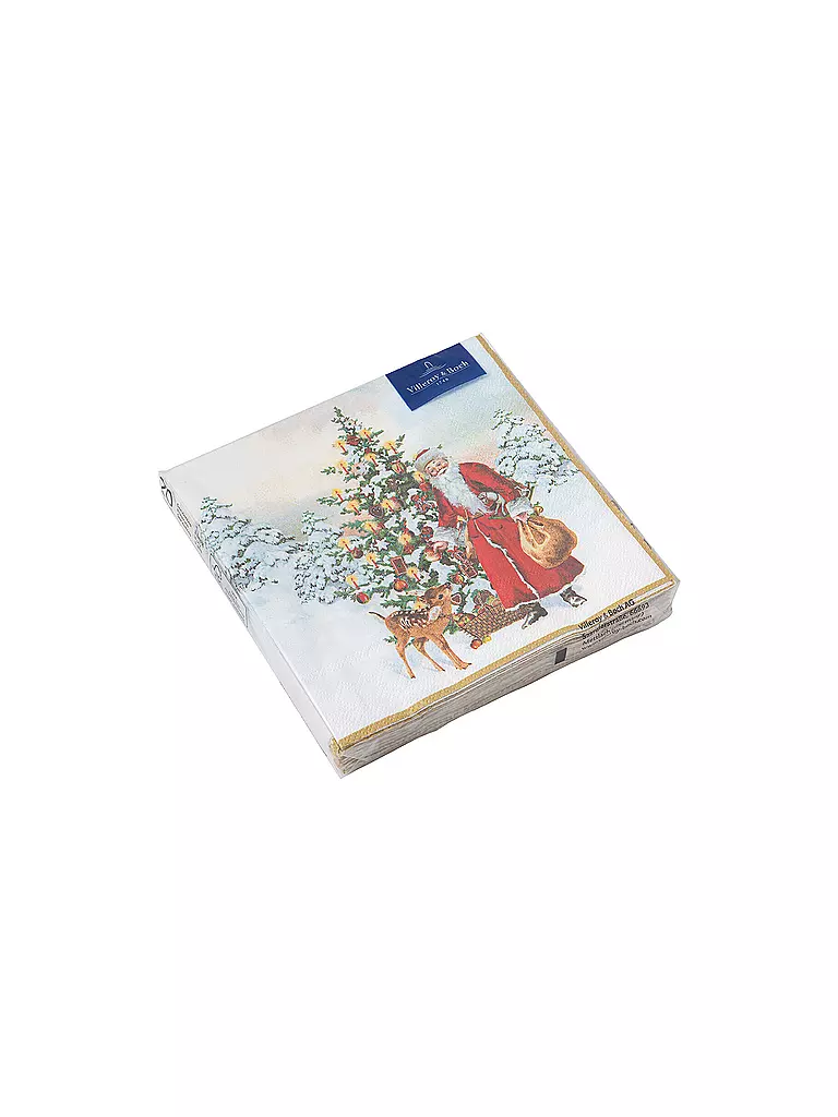 VILLEROY & BOCH | Weihnachts-Lunch Servietten Nikolaus 25x25cm | bunt