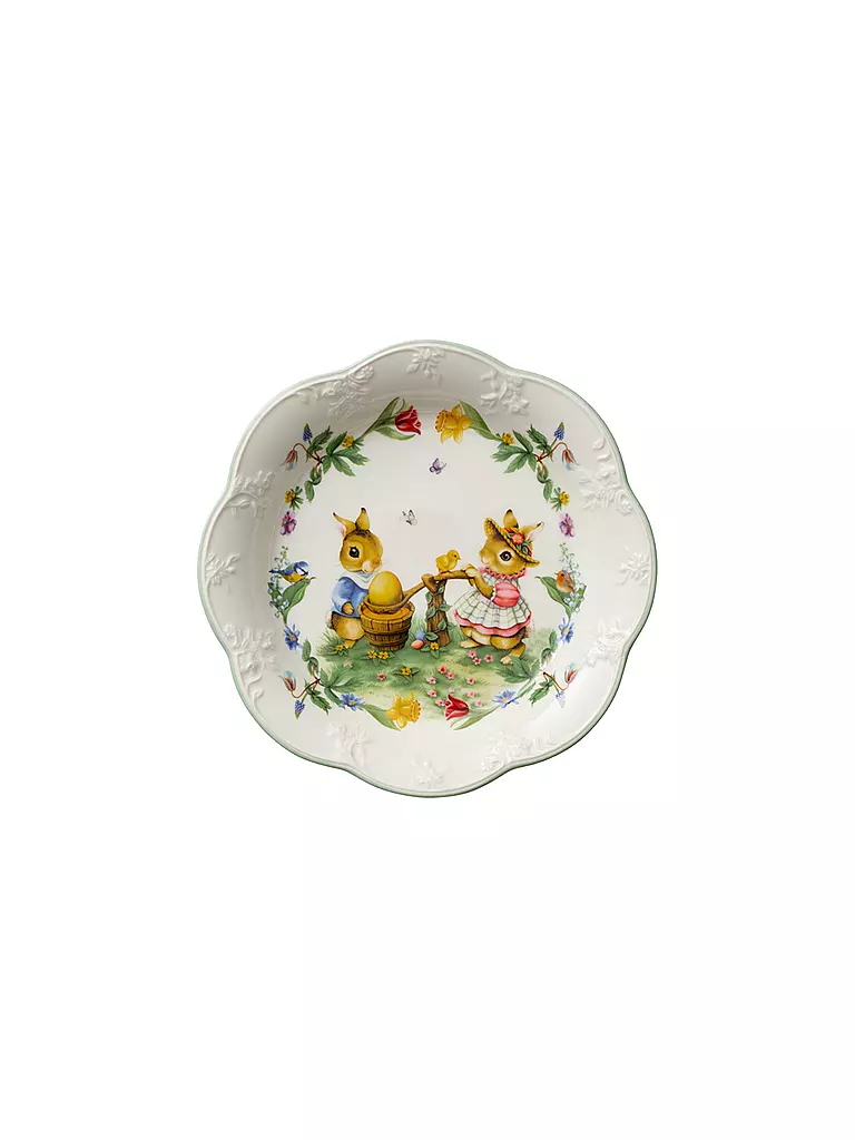 Villeroy & Boch Spring Fantasy - Set 3 Coniglietti Da Appendere, Poliresina, 4x2,8x7,1 Cm - Decorazione Pasqua