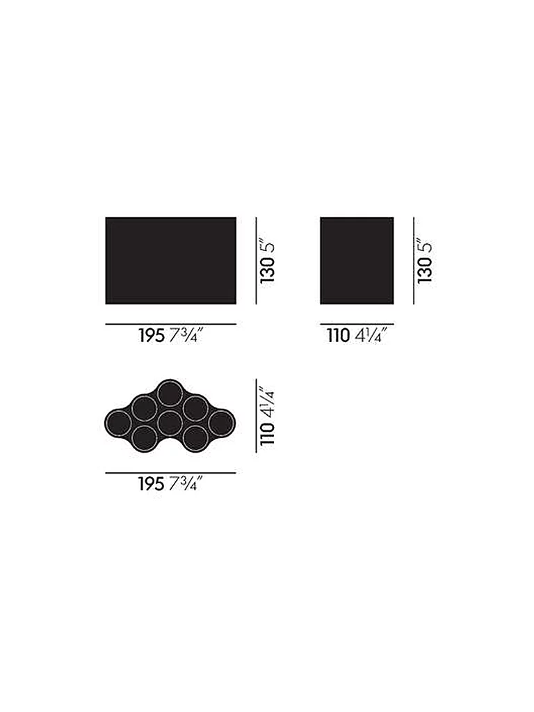 VITRA Vase Nuage Small Cerámica Hiedra verde oscuro