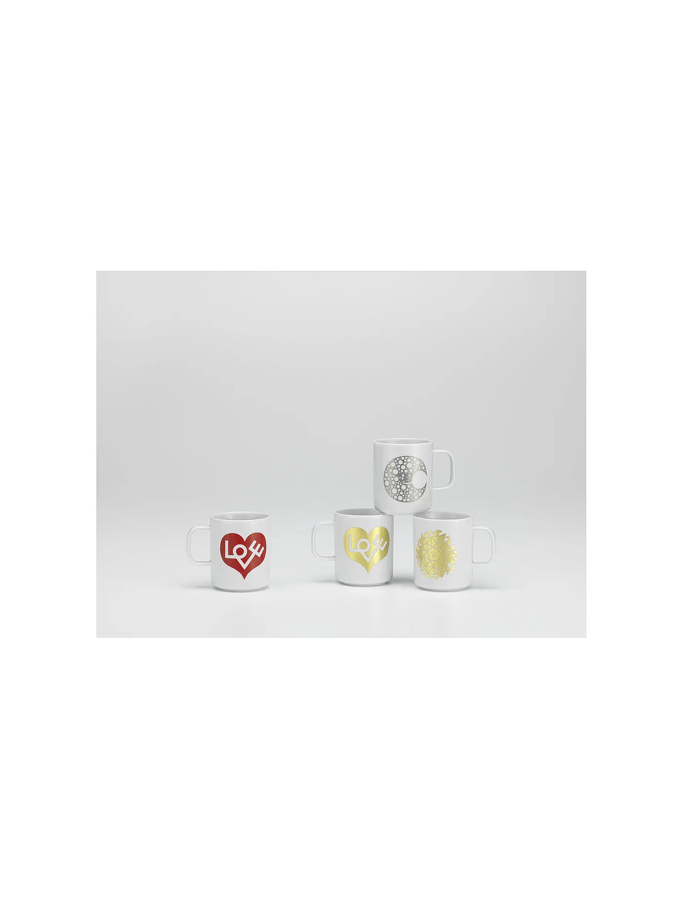 VITRA | Henkelbecher - Tasse Coffee Mug  Love Heart Rot | rot
