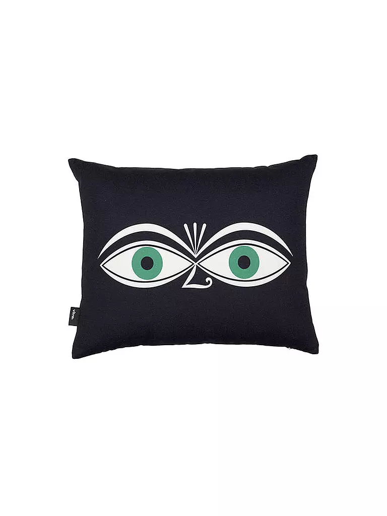 VITRA | Kissen "Graphic Print Eyes" 30x40cm | schwarz