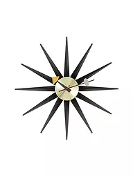 VITRA | Wanduhr "Sunborst Clock" 47cm (Messing/Schwarz) | schwarz