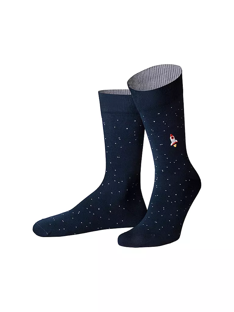 VON JUNGFELD | Herren Socken " Apollo " dunkelblau | blau