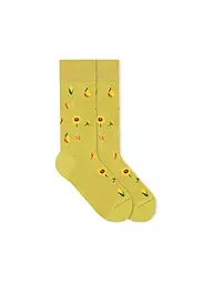 VON JUNGFELD | Socken WILDSCHWEIN orange | hellgrün