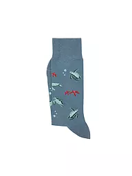 VON JUNGFELD | Socken WILDSCHWEIN orange | blau