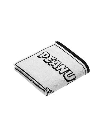 VOSSEN | Handtuch 50x100cm  PEANUTS MOMENTS Black / White