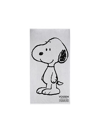 VOSSEN | Strandtuch SNOOPY BEACH 100x180cm Black / White