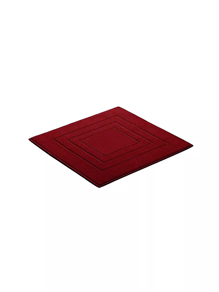 VOSSEN | Badteppich FEELING 60x60cm Rubin | dunkelrot