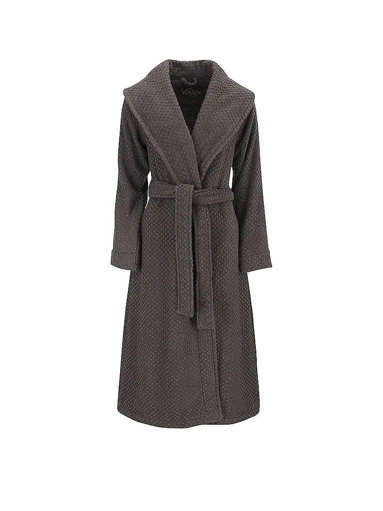 VOSSEN | Damen Bademantel GOLDEN CENTURY Slate Grey | grau