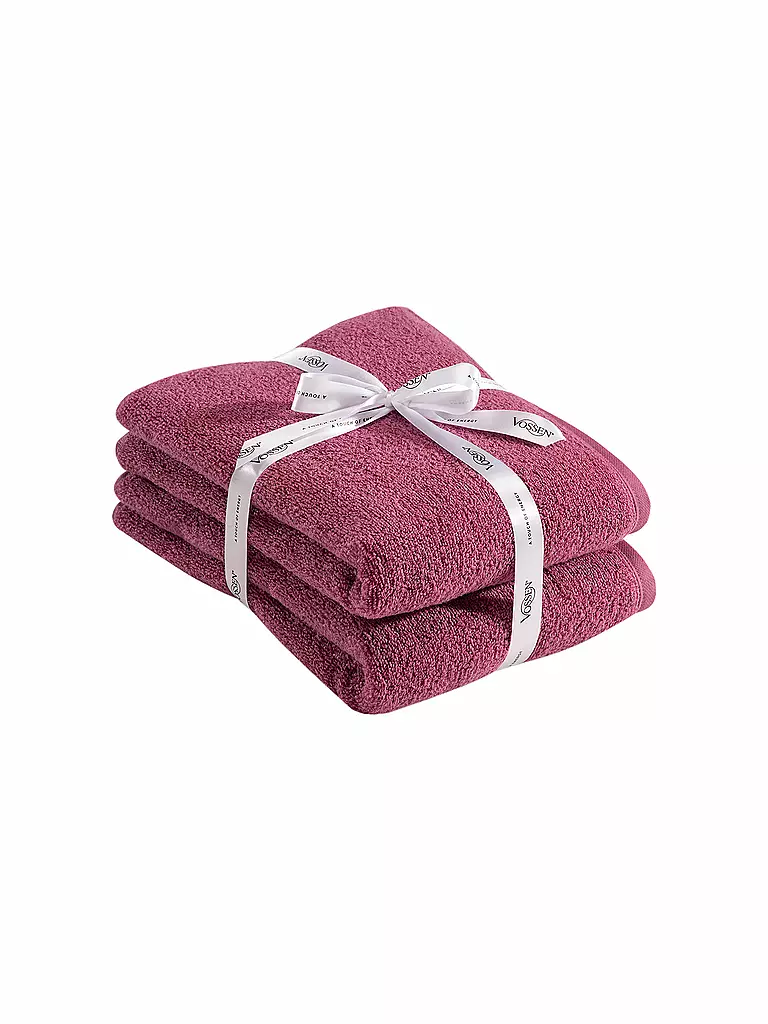 VOSSEN | Duschtuch Smart Towel 2er Pkg 76x140cm Blackberry | pink