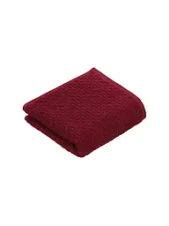 VOSSEN | Gästetuch 30x50cm GOLDEN CENTURY Chamois | dunkelrot