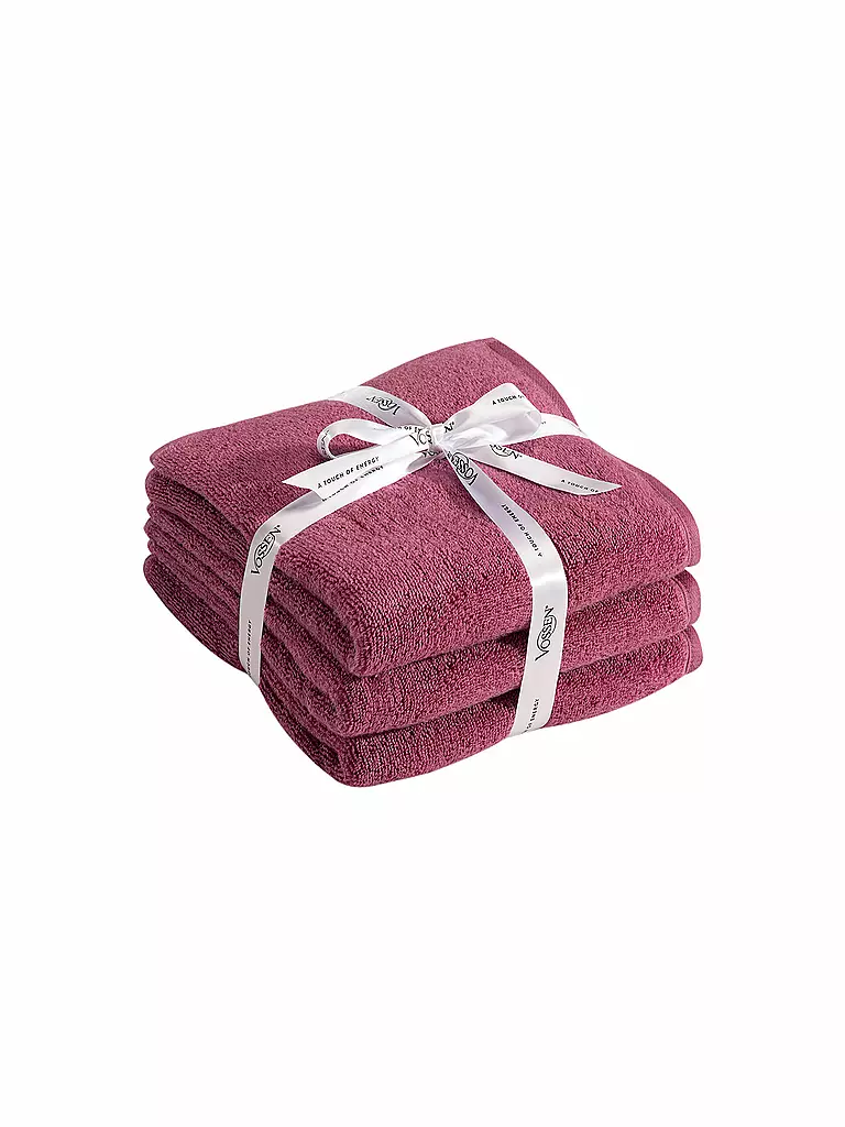 VOSSEN | Handtuch Smart Towel 3er Pkg 50x100cm Blackberry  | pink