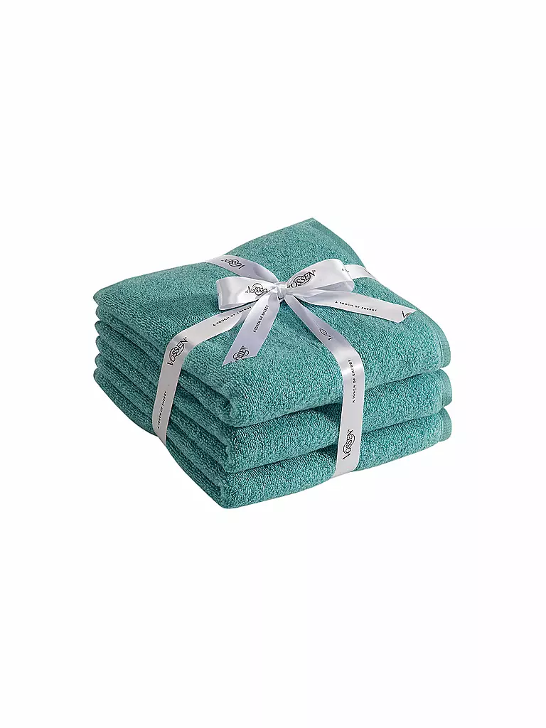 VOSSEN | Handtuch Smart Towel 3er Pkg 50x100cm Skyline  | petrol