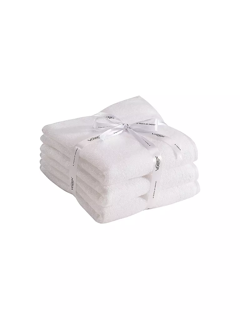 VOSSEN | Handtuch Smart Towel 3er Pkg 50x100cm Weiss  | weiß
